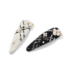 Adela Tweed Hair Snap Clip