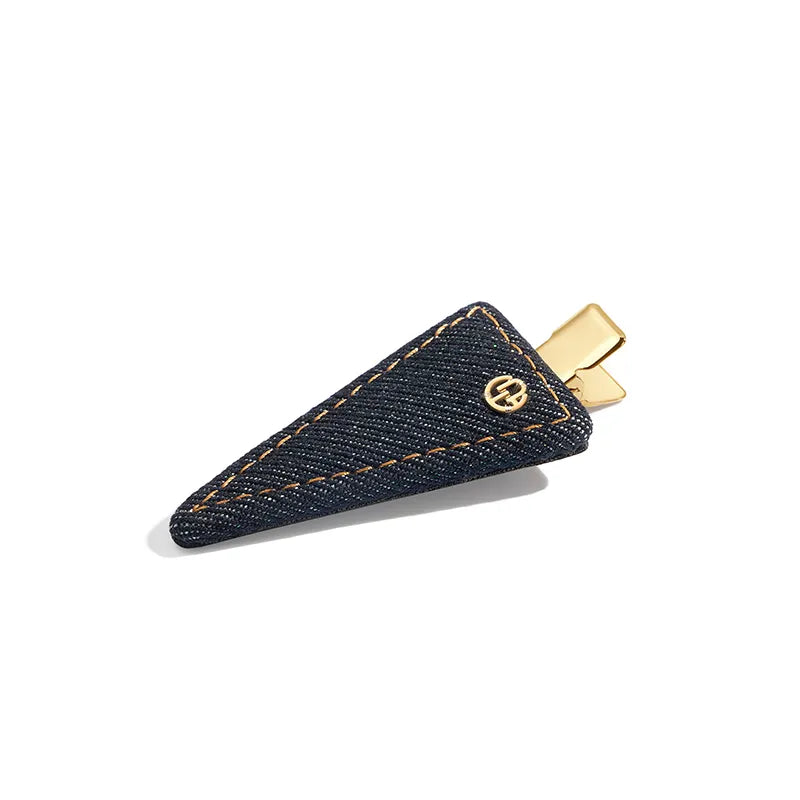 Cassia Denim Triangle Pelican Clip