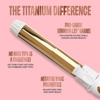 Pearl Gold Titanium Rotating Curler