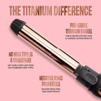Rose Gold Titanium Rotating Curler