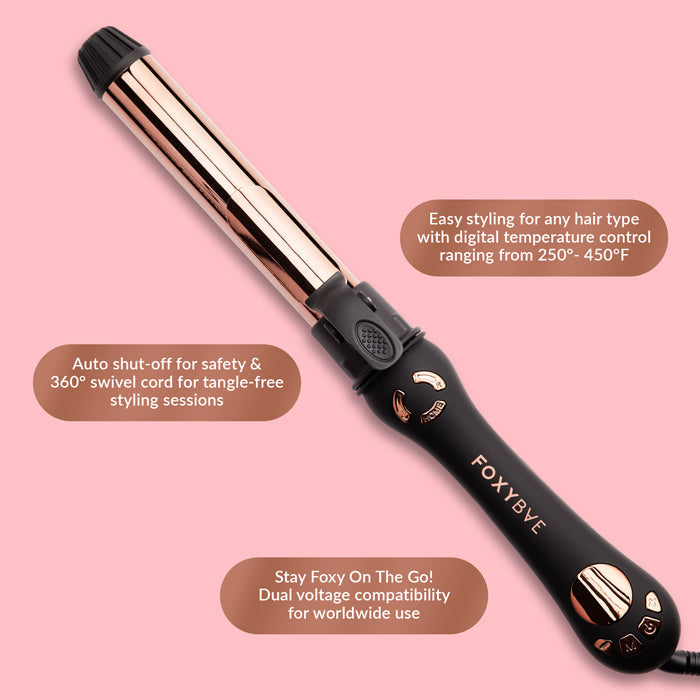 Rose Gold Titanium Rotating Curler