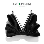 Trinity Ruffled Ribbon Bow Banana Clip