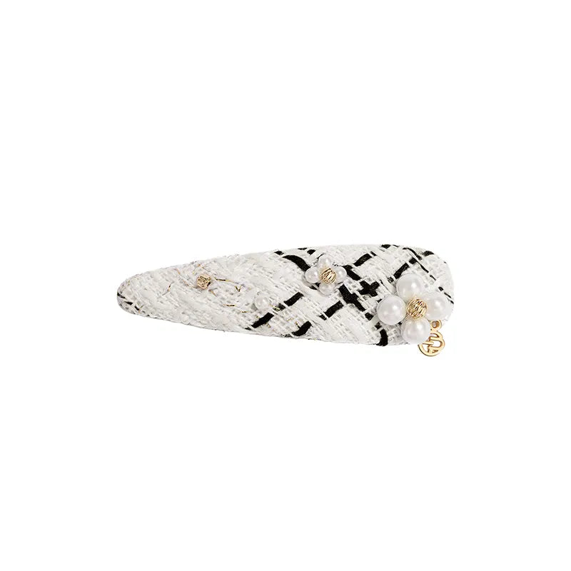 Adela Tweed Hair Snap Clip - EVITA PERONI OFFICIAL