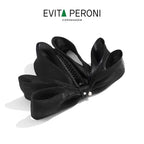Trinity Ruffled Ribbon Bow Banana Clip
