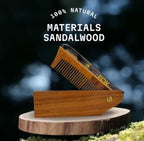 Comb FCW Wood Folding Beard & Hair Styling Comb GENTS