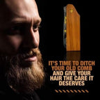 Comb FCW Wood Folding Beard & Hair Styling Comb GENTS