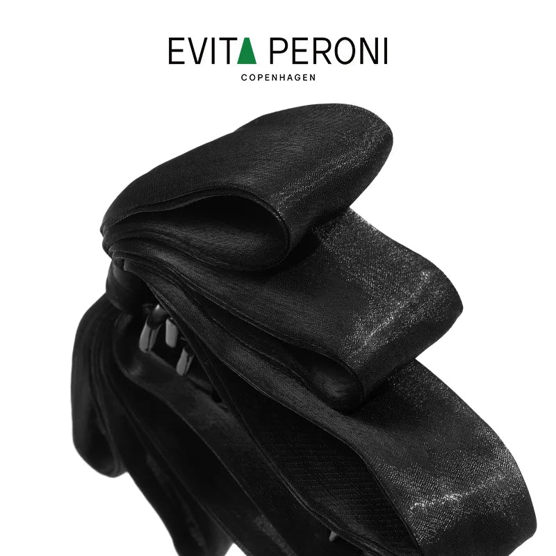 Trinity Ruffled Ribbon Bow Banana Clip