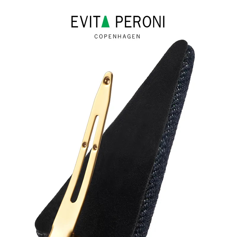 Cassia Denim Triangle Pelican Clip