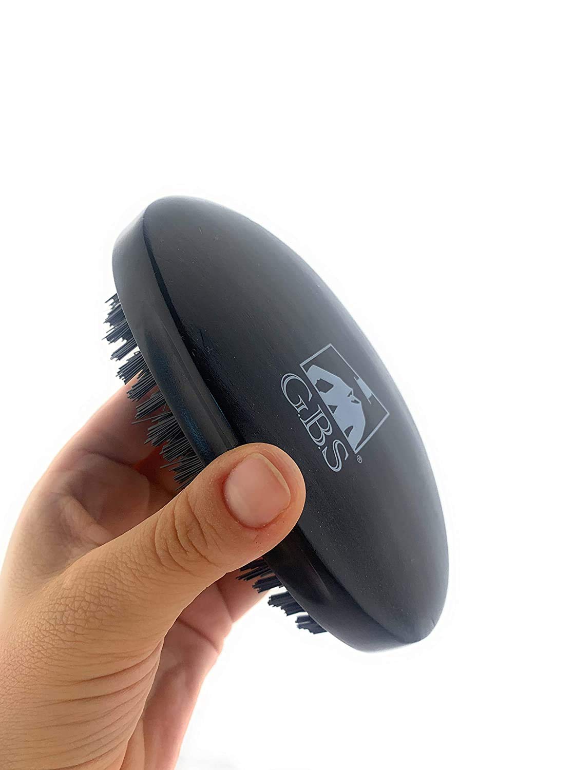 Beard Brush GENTS - Military Style Dual Bristle Beard and Hair Brush - Animal-free Vegan Bristles for Daily Grooming