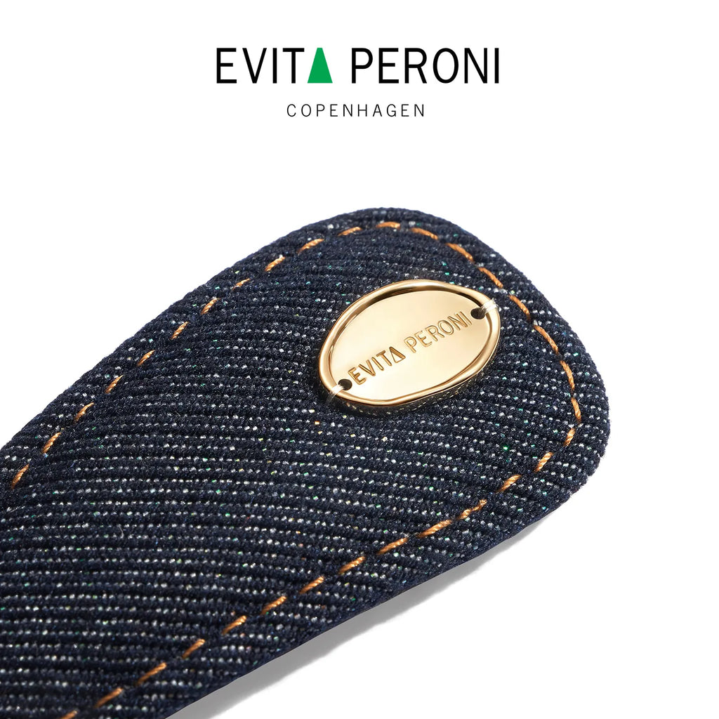 Cassia Denim Snap Clip
