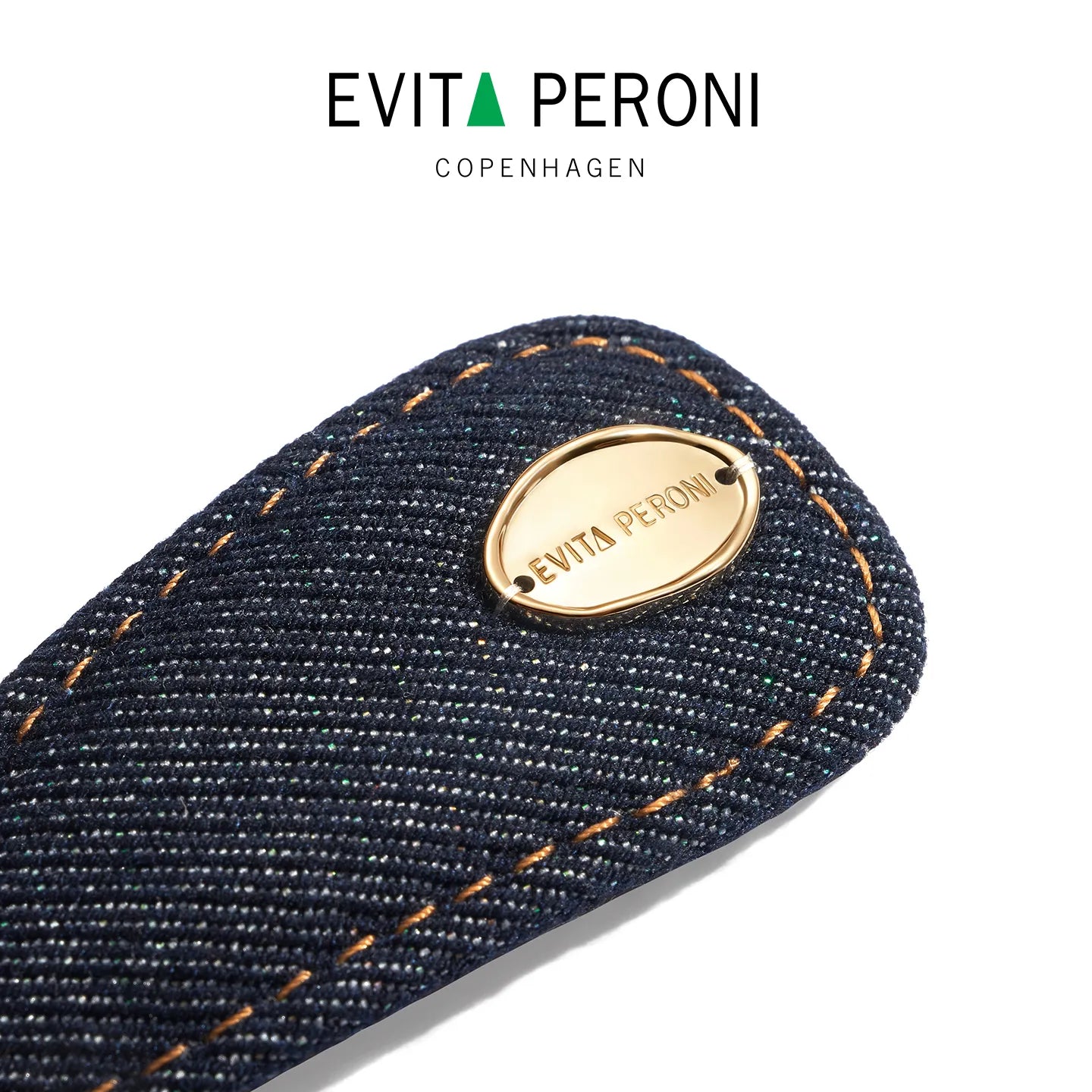 Cassia Denim Snap Clip
