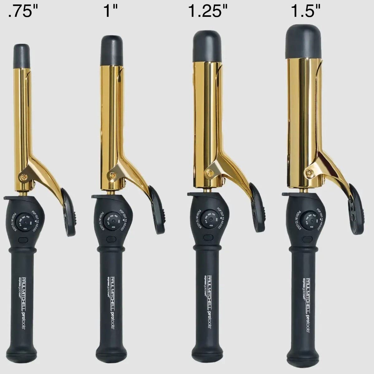Express Gold Curl Titanium Spring Curling Iron