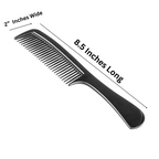 GENTS Plastic Detangler Comb 9"  Made in the USA