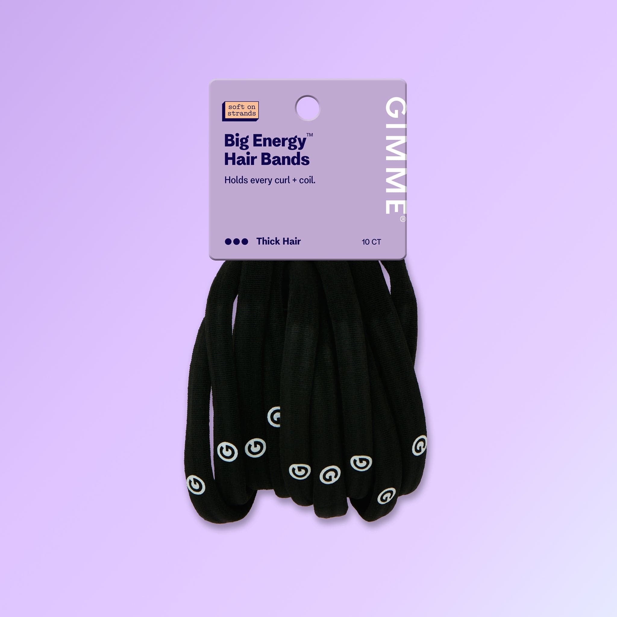 Big Energy Hair Ties For Thick or Curly Hair