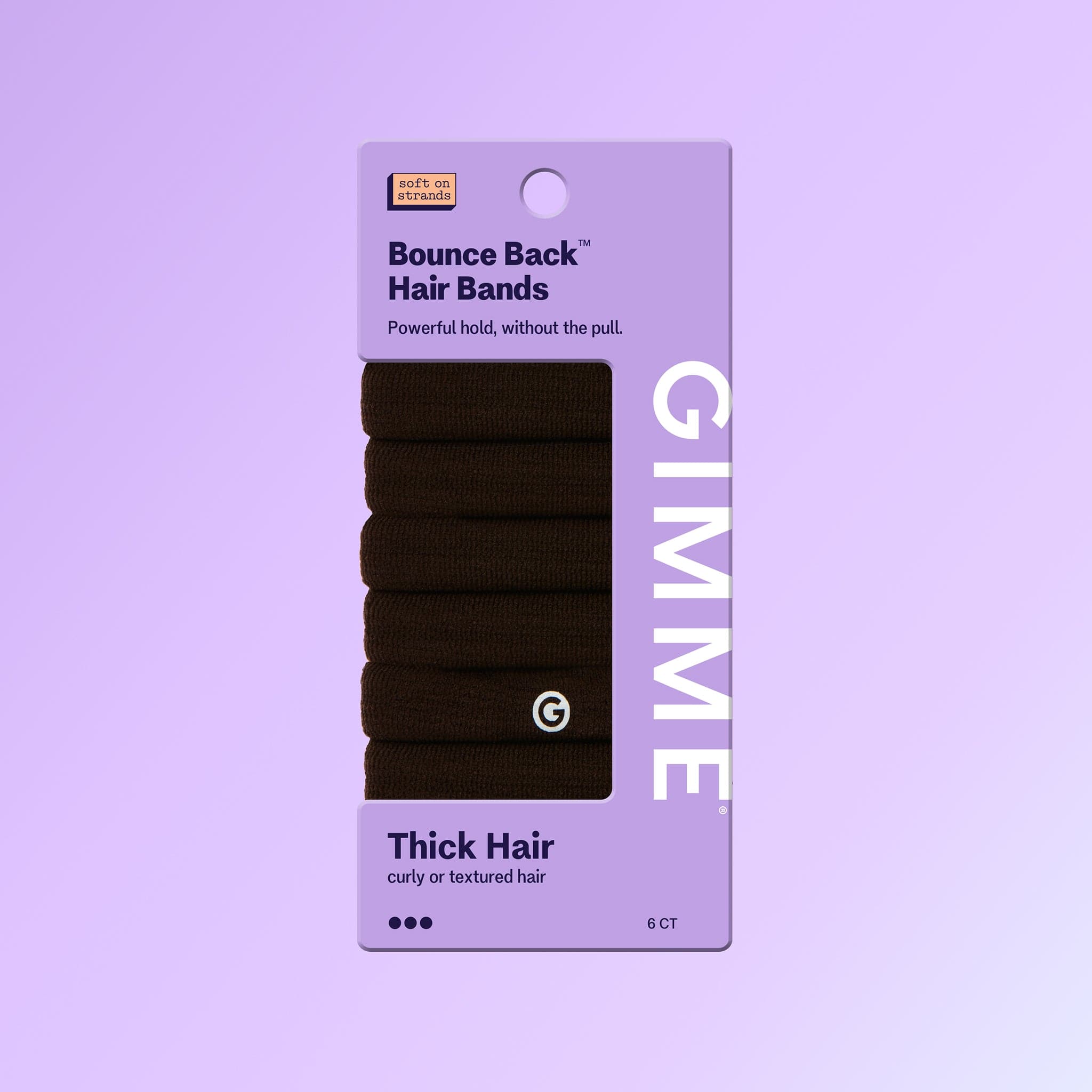 Bounce Back Hair Ties For Thick or Curly Hair