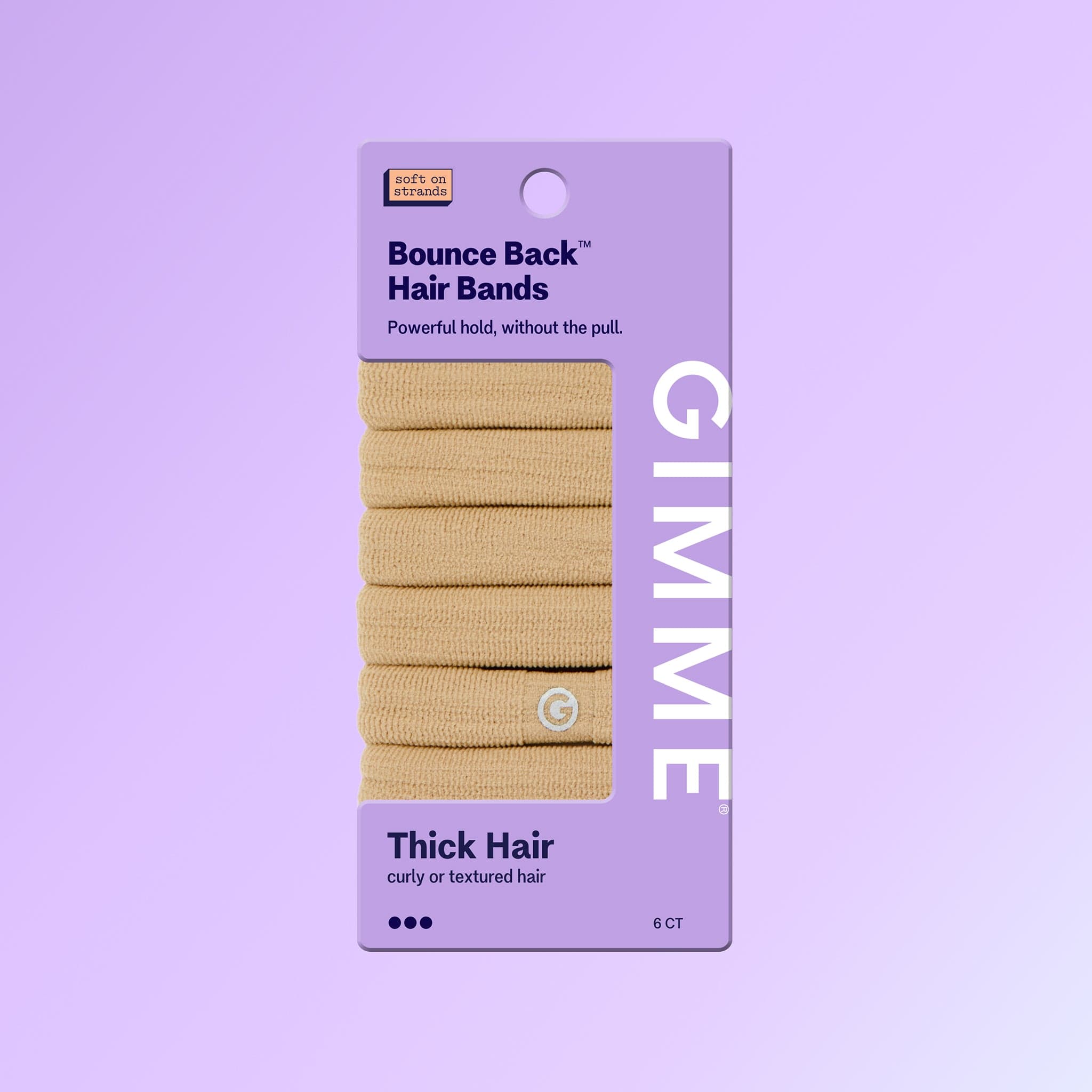Bounce Back Hair Ties For Thick or Curly Hair