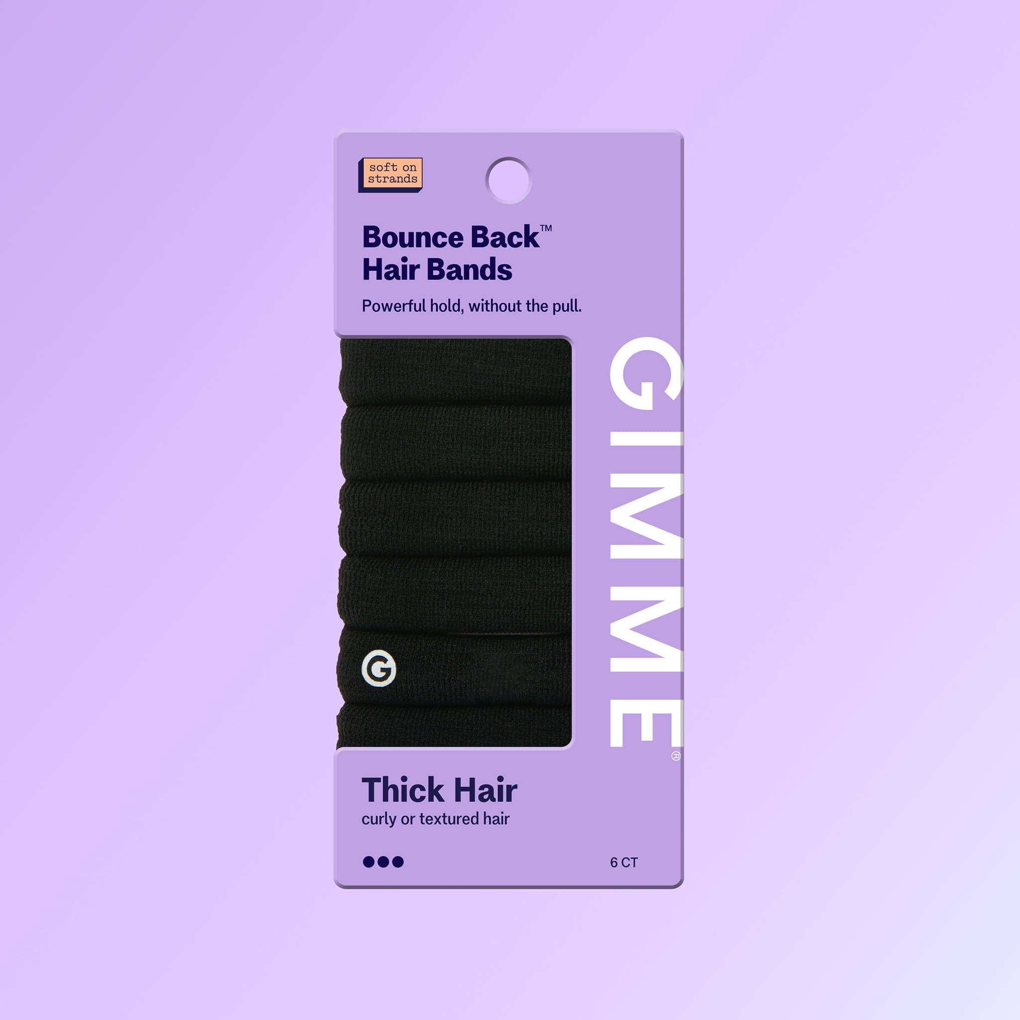 Bounce Back Hair Ties For Thick or Curly Hair