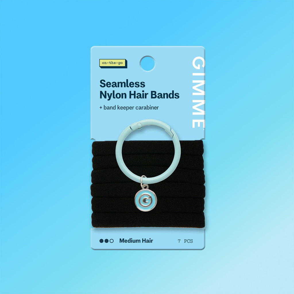 Bounce Back Hair Ties with Band Ring For Most Hair Types