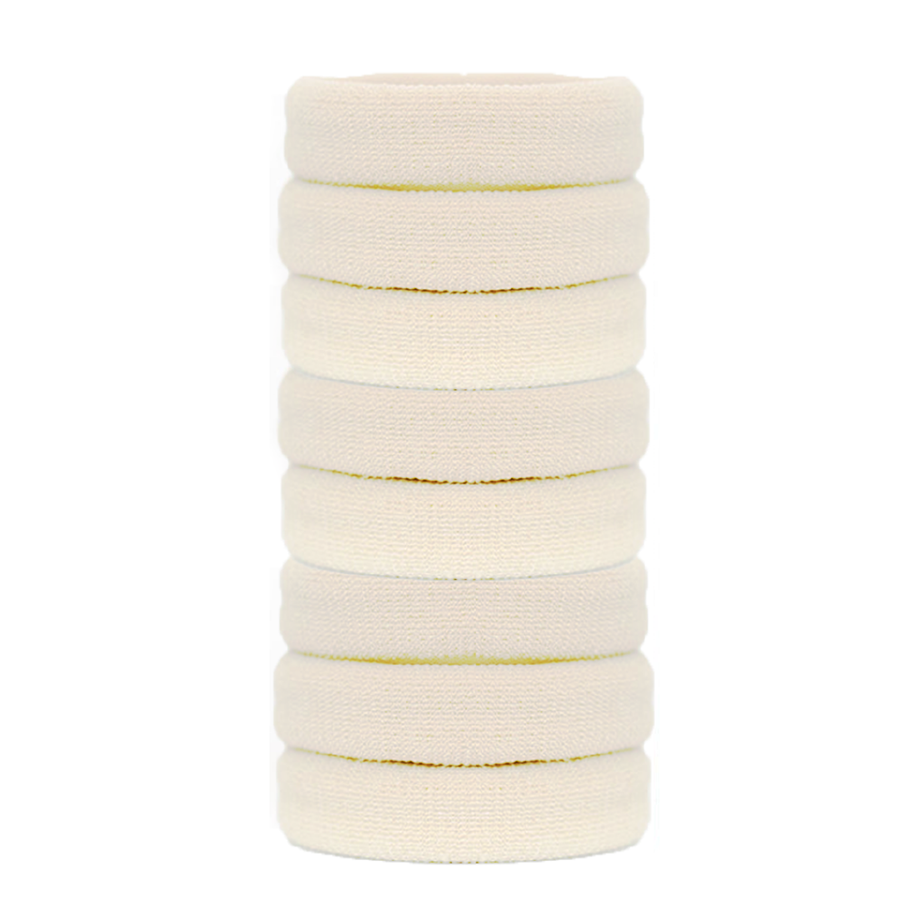 8 Pack of Blonde Burlybands hair ties for thick hair
