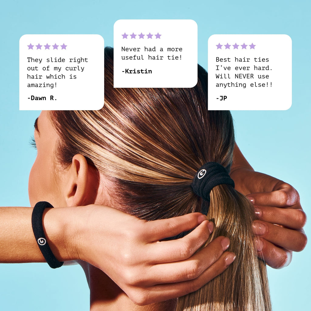 3-Pack Bounce Back Hair Ties For Most Hair Types