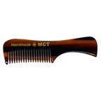 Comb 3" Handmade Mustache Comb – Fine Tooth Cellulose Acetate Pocket Comb for Beard & Hair Styling GENTS