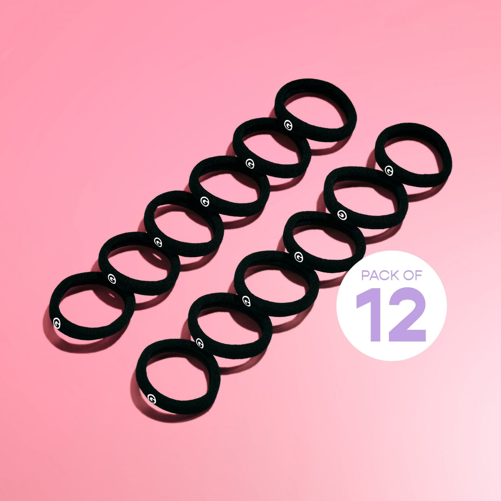 3-Pack Bounce Back Hair Ties For Fine or Thinner Hair