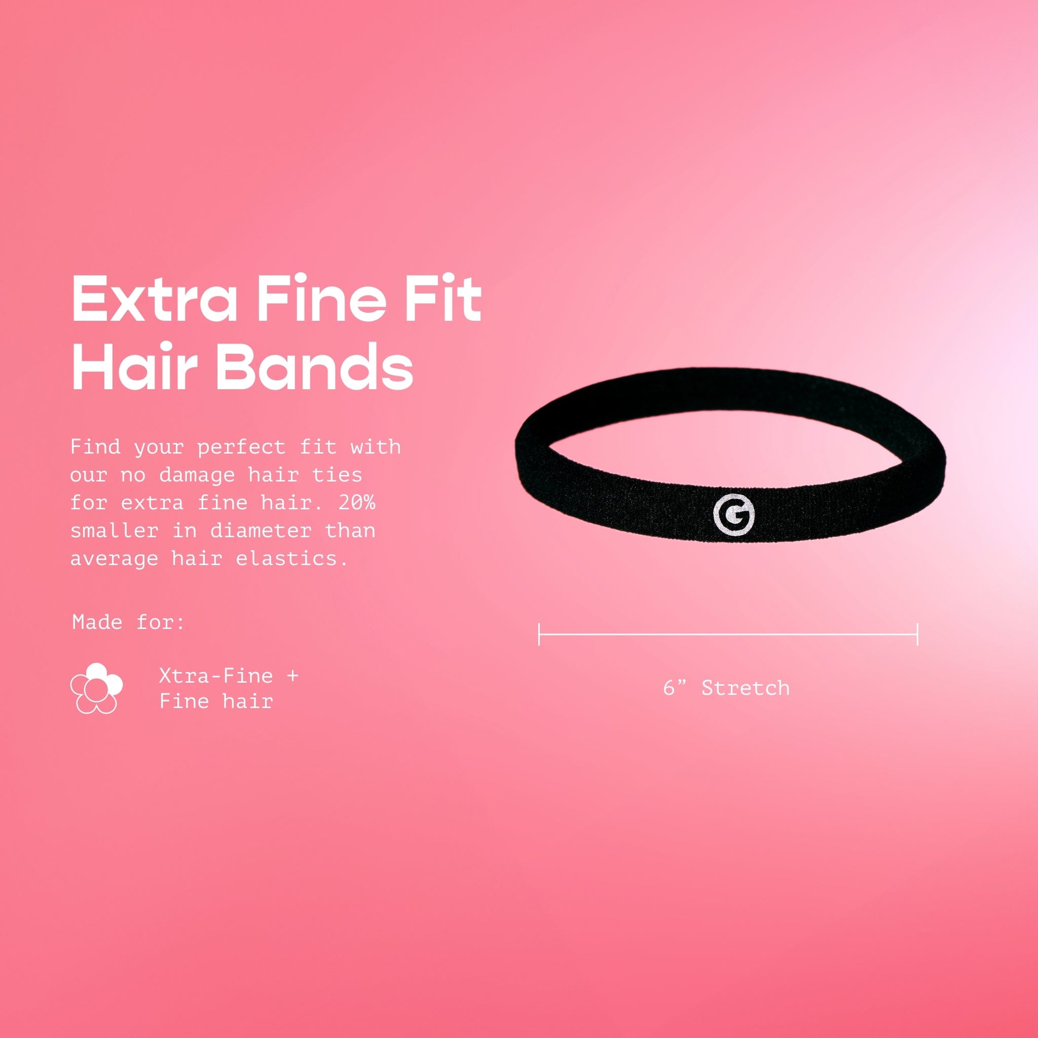 Bounce Back Small Hair Ties For Fine or Thinner Hair