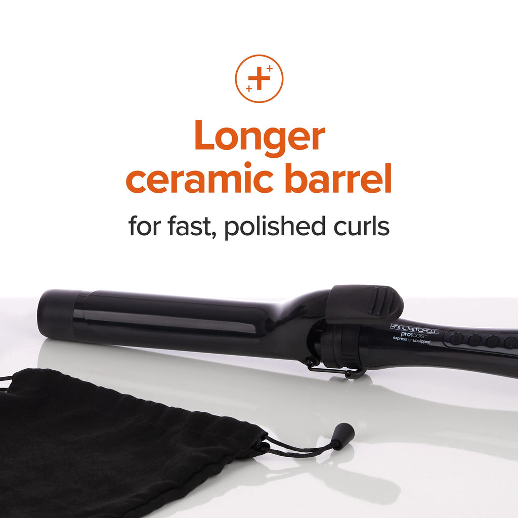 Express Ion Clipped 1.25" Detachable Curling Iron