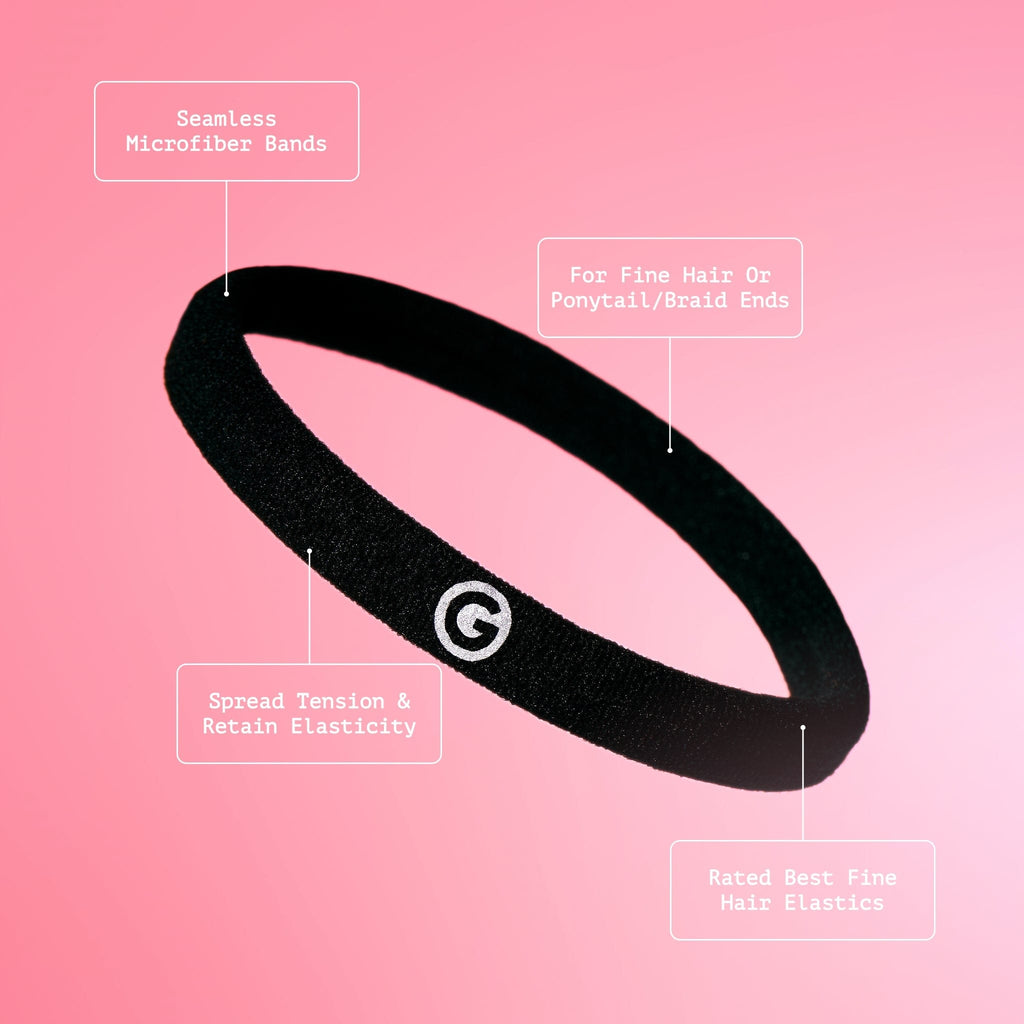 3-Pack Bounce Back Hair Ties For Fine or Thinner Hair