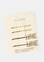 Love Hair Clip Set Gold HAIR - Shop Miss A