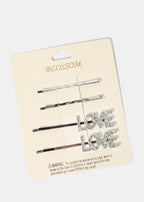Love Hair Clip Set Silver HAIR - Shop Miss A