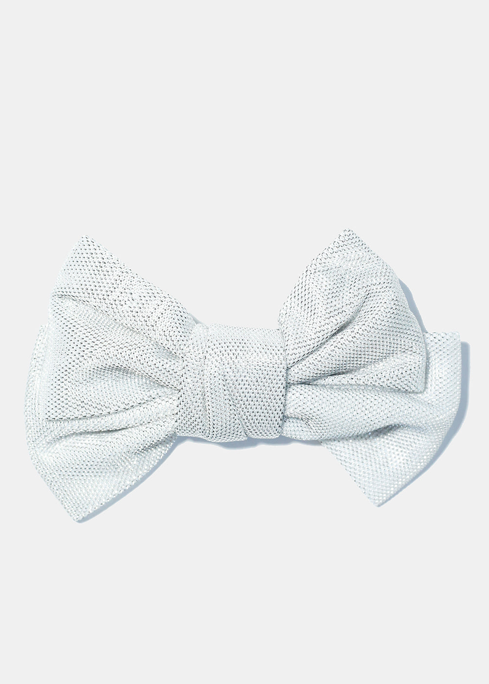 Glitz Bow Hair Clip Silver HAIR - Shop Miss A