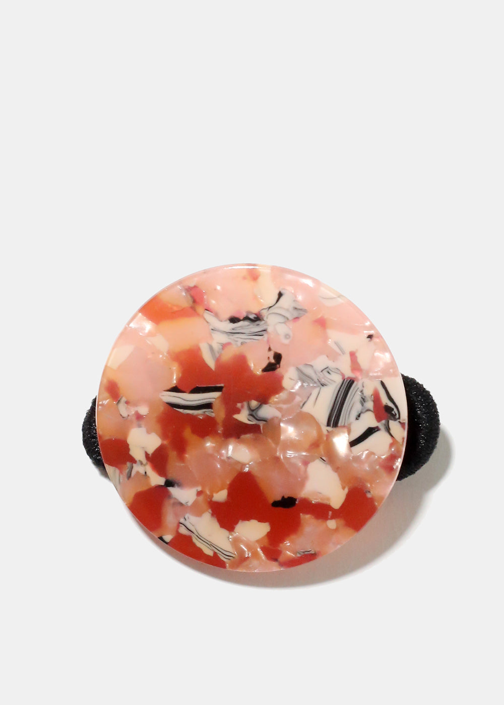 Acrylic Circle Hair Tie Pink HAIR - Shop Miss A