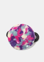 Acrylic Circle Hair Tie Purple HAIR - Shop Miss A