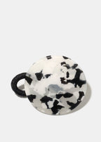 Acrylic Circle Hair Tie Black HAIR - Shop Miss A