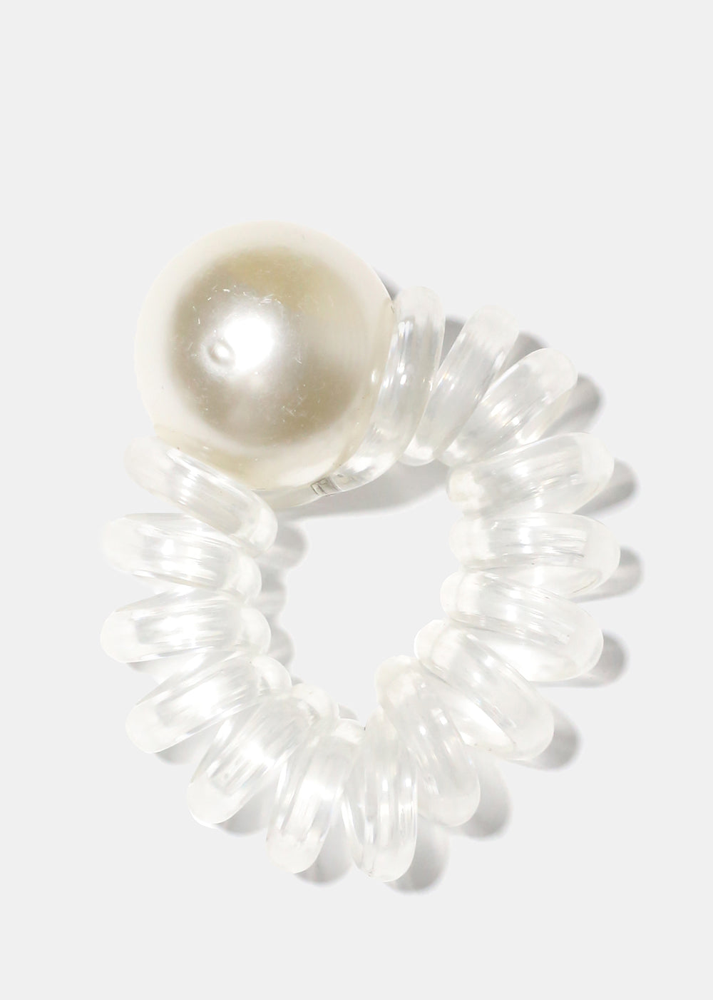 Spiral Hair Tie with Pearl Clear HAIR - Shop Miss A
