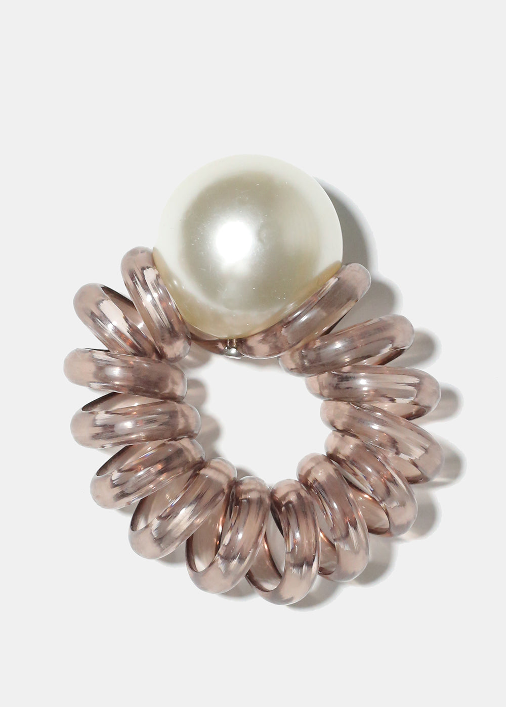 Spiral Hair Tie with Pearl Grey HAIR - Shop Miss A