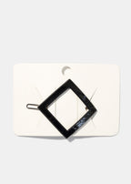 Diamond Shape Hair Clip Black HAIR - Shop Miss A