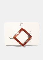 Diamond Shape Hair Clip Brown HAIR - Shop Miss A