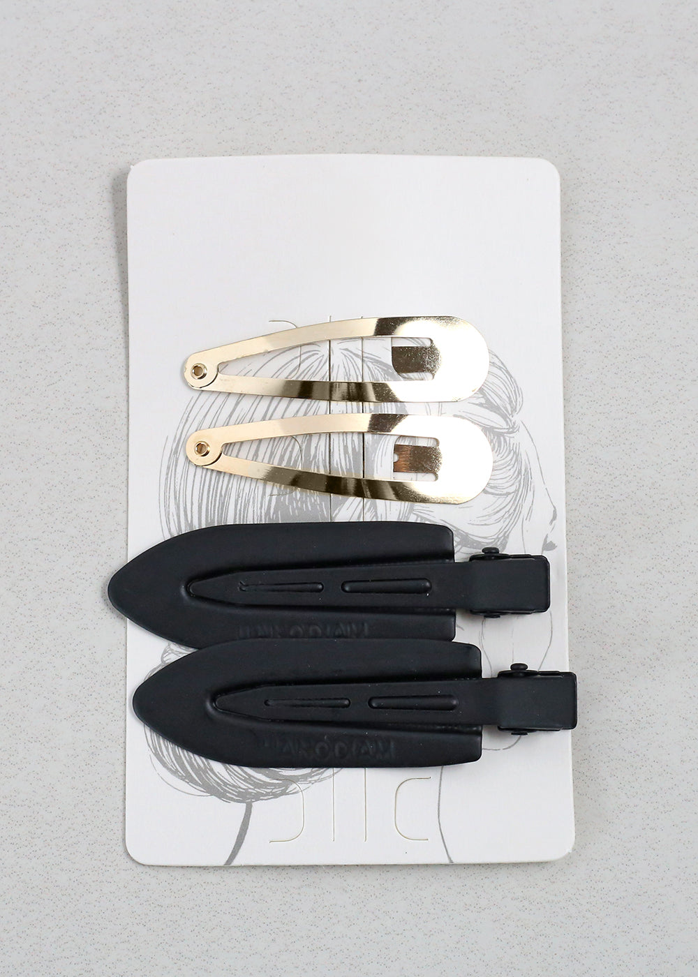 2 Pair Hair Clips Black HAIR - Shop Miss A