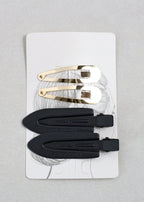 2 Pair Hair Clips Black HAIR - Shop Miss A