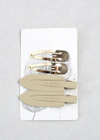 2 Pair Hair Clips Cream HAIR - Shop Miss A