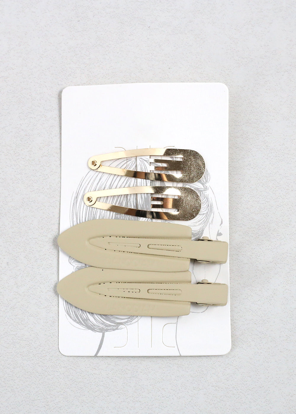 2 Pair Hair Clips Cream HAIR - Shop Miss A