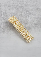 Textured Wavy Rectangular Hair Clip Gold HAIR - Shop Miss A