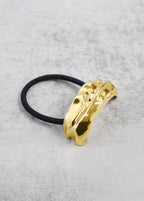 Modern Gold Metal Hair Tie