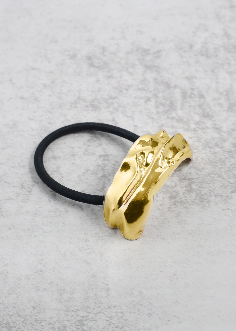 Modern Gold Metal Hair Tie