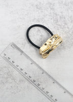 Modern Gold Metal Hair Tie