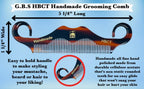 Handmade Acetate Tortoise Comb For Beard & Head HBCT