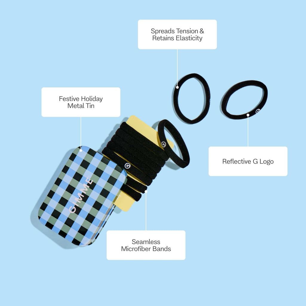 Fresh Tracks Tin with Hair Ties For Most Hair Types