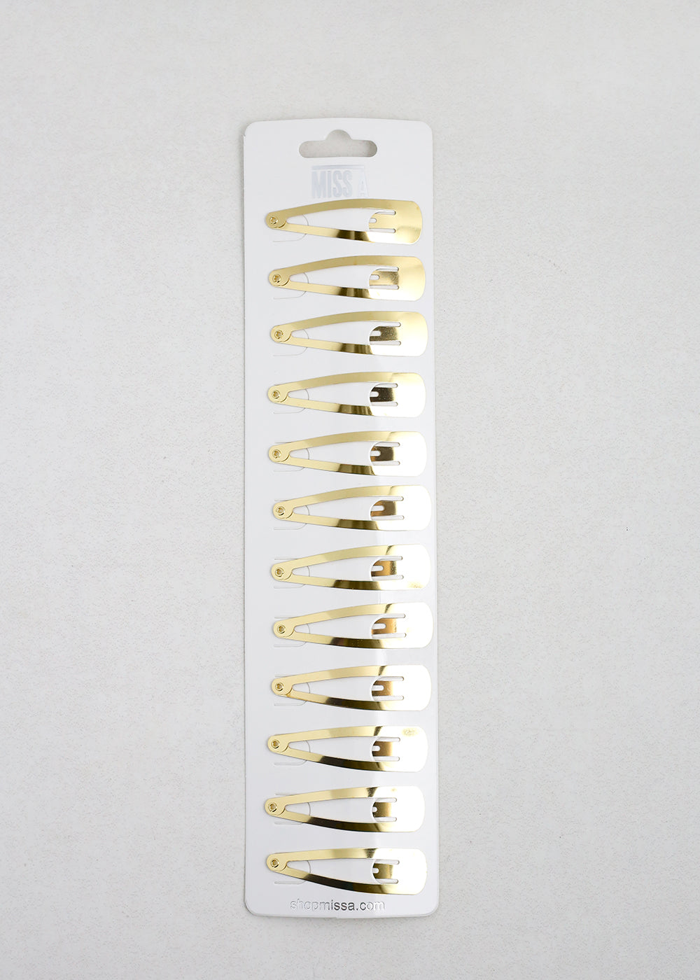 12 PCS Gold Snap Hair Clips